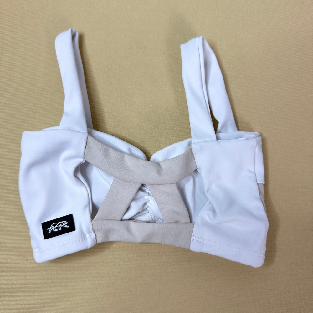 Tiger Friday Angel Crop Top Alabaster White Nude Dance Convention Wear Child L - Picture 4 of 7